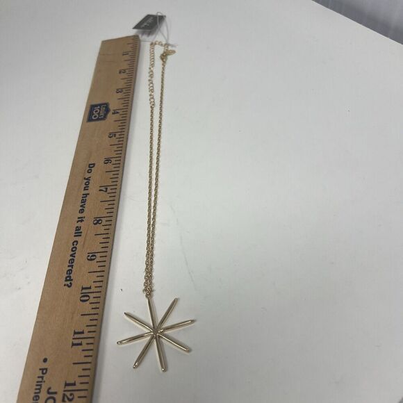 ETTIKA NECKLACE GOLDEN CRYSTAL STAR PENDANT  North Star Sparkle Adjustable New - Picture 6 of 6